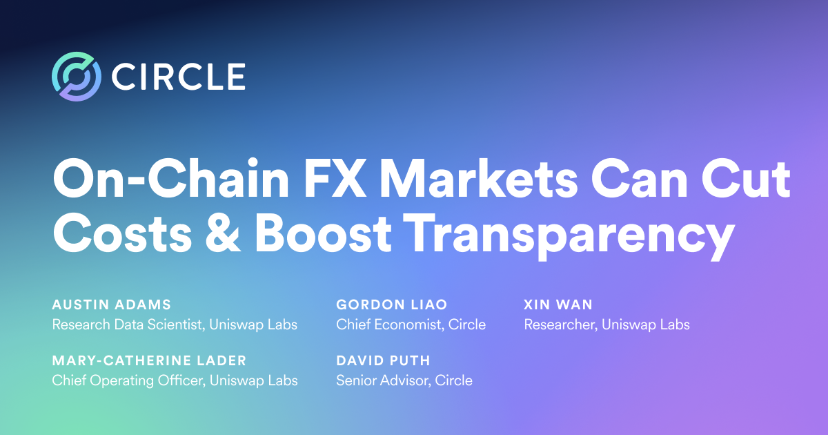 on-chain foreign exchange and cross border payments circle